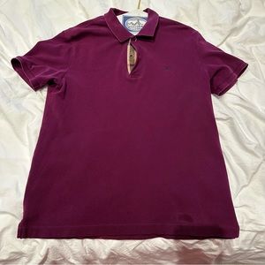 burberry purple polo t shirt
